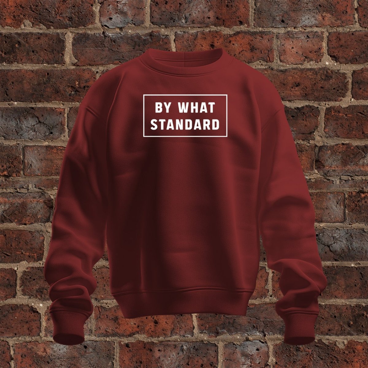 crewneck sweatshirt - By What Standard - Sweatshirt - The Reformed Sage - #reformed# - #reformed_gifts# - #christian_gifts#