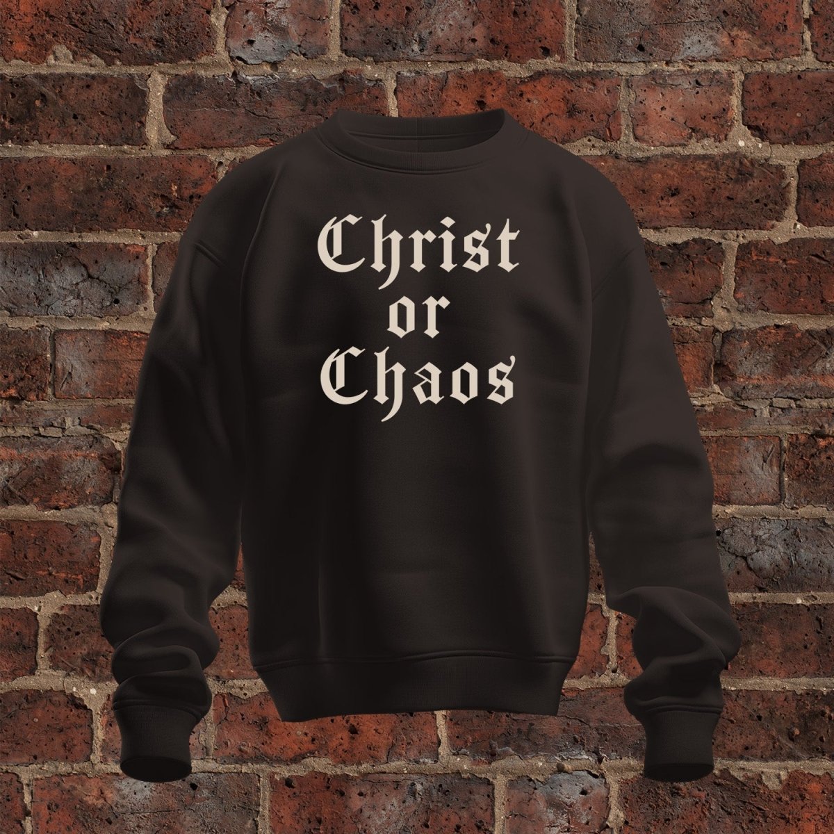 crewneck sweatshirt - Christ or Chaos - Sweatshirt - The Reformed Sage - #reformed# - #reformed_gifts# - #christian_gifts#