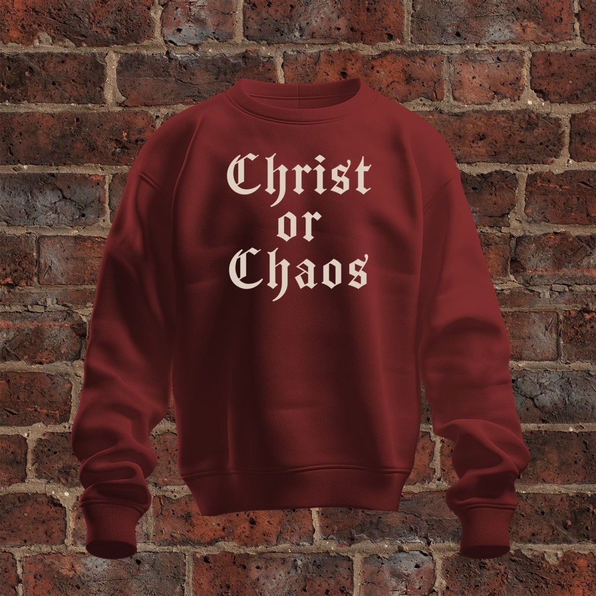 crewneck sweatshirt - Christ or Chaos - Sweatshirt - The Reformed Sage - #reformed# - #reformed_gifts# - #christian_gifts#