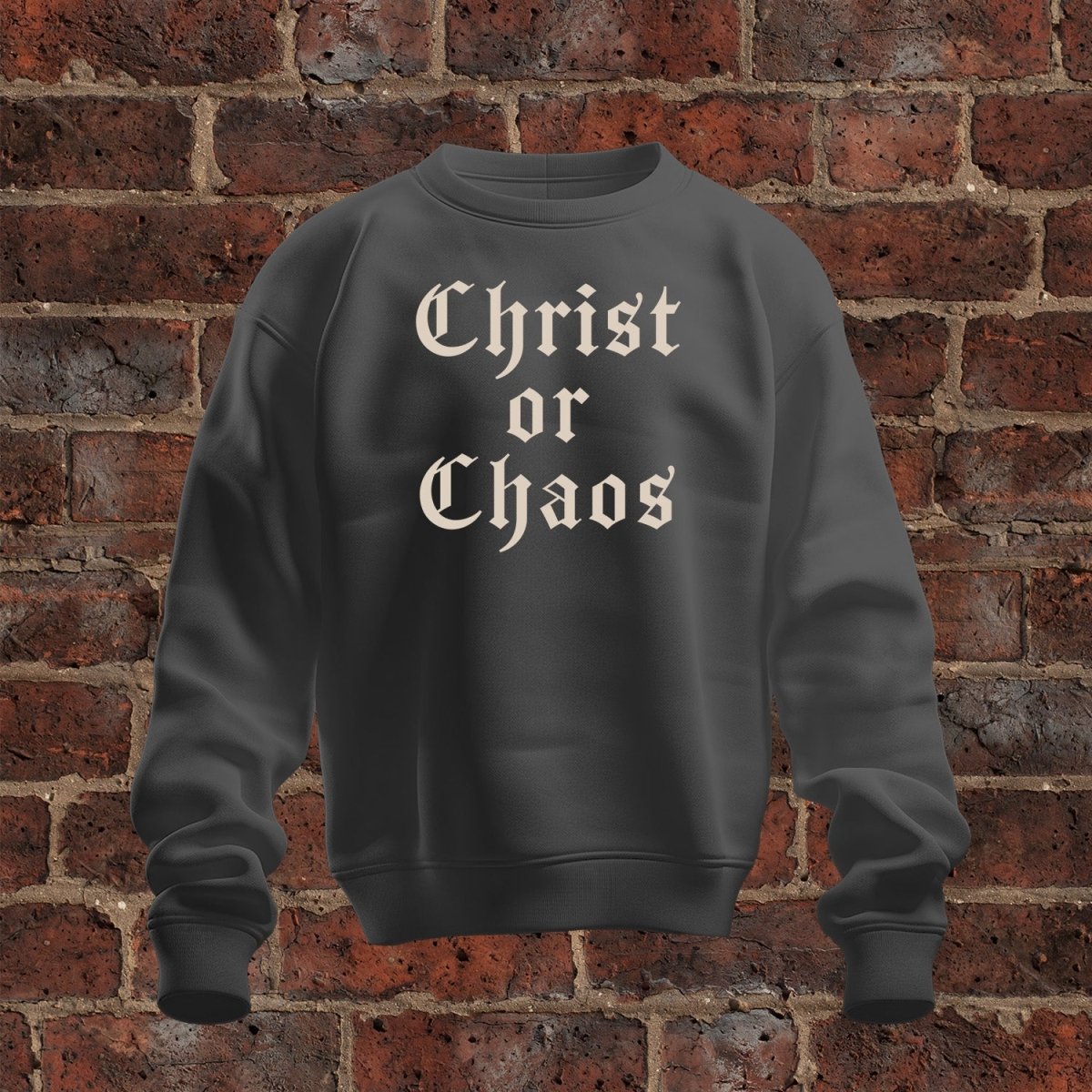 crewneck sweatshirt - Christ or Chaos - Sweatshirt - The Reformed Sage - #reformed# - #reformed_gifts# - #christian_gifts#