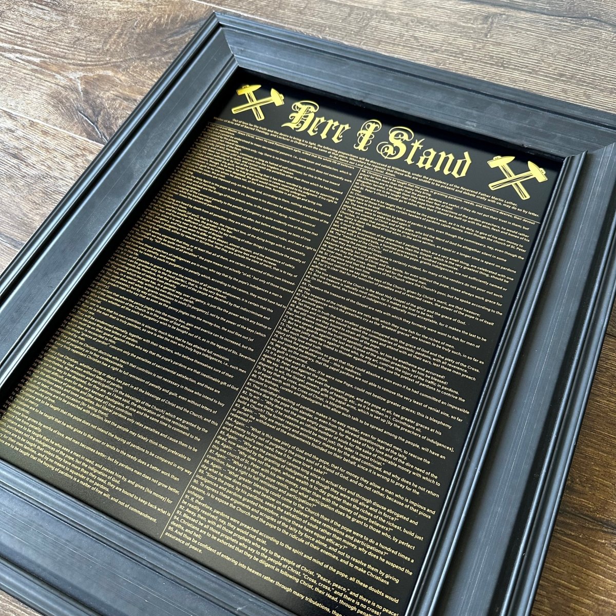 Printed Art - Here I Stand (95 Theses) - Wall Art - The Reformed Sage - #reformed# - #reformed_gifts# - #christian_gifts#