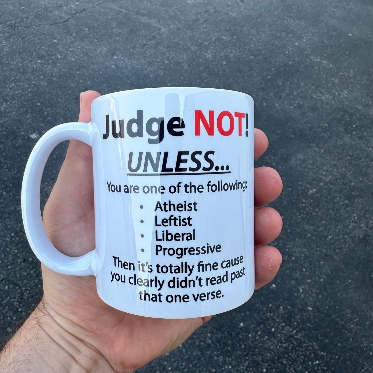 Mug - Judge NOT! - Mug - The Reformed Sage - #reformed# - #reformed_gifts# - #christian_gifts#