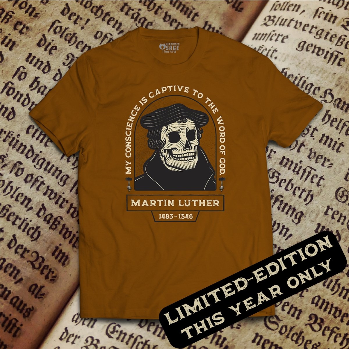 Shirt - Luther 24 - Tee - The Reformed Sage - #reformed# - #reformed_gifts# - #christian_gifts#