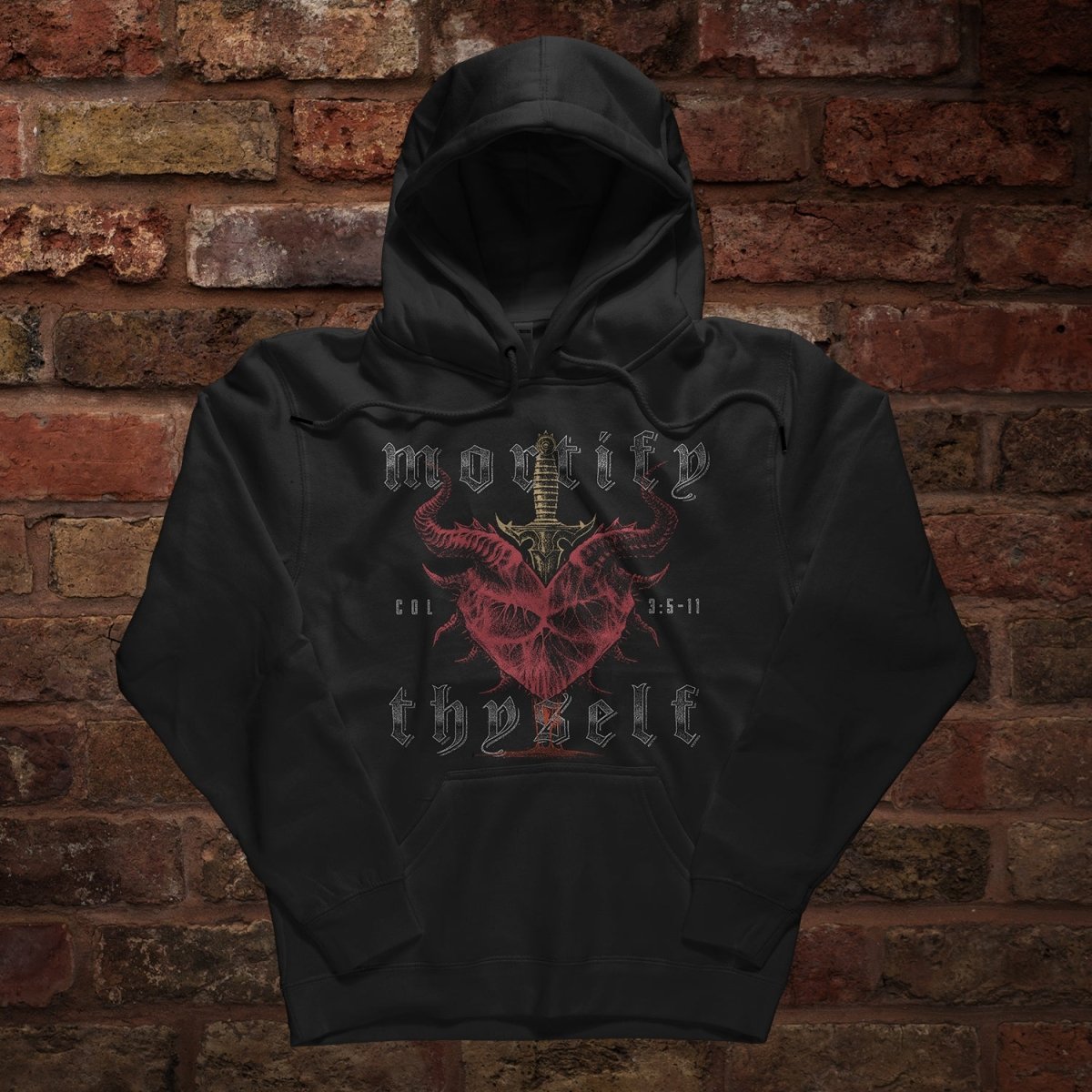 Hoodie - Mortify Thyself - Hoodie - The Reformed Sage - #reformed# - #reformed_gifts# - #christian_gifts#