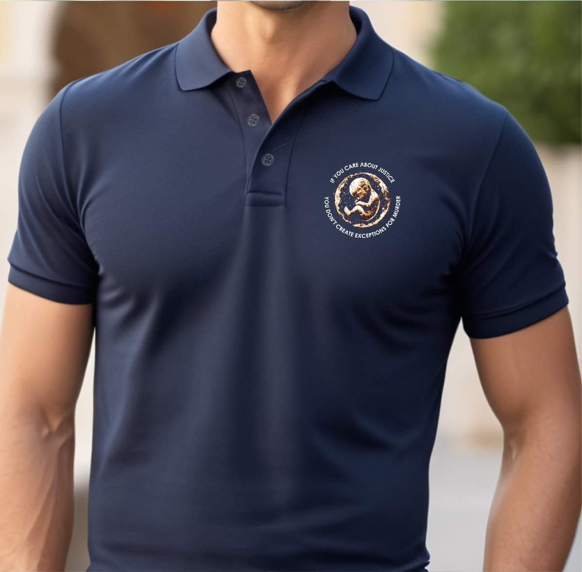 MPolo - No Exceptions - Men's Polo - The Reformed Sage - #reformed# - #reformed_gifts# - #christian_gifts#