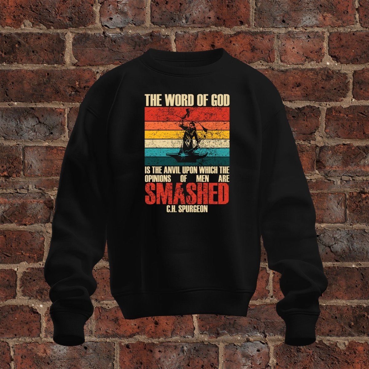 crewneck sweatshirt - Smashed - Sweatshirt - The Reformed Sage - #reformed# - #reformed_gifts# - #christian_gifts#