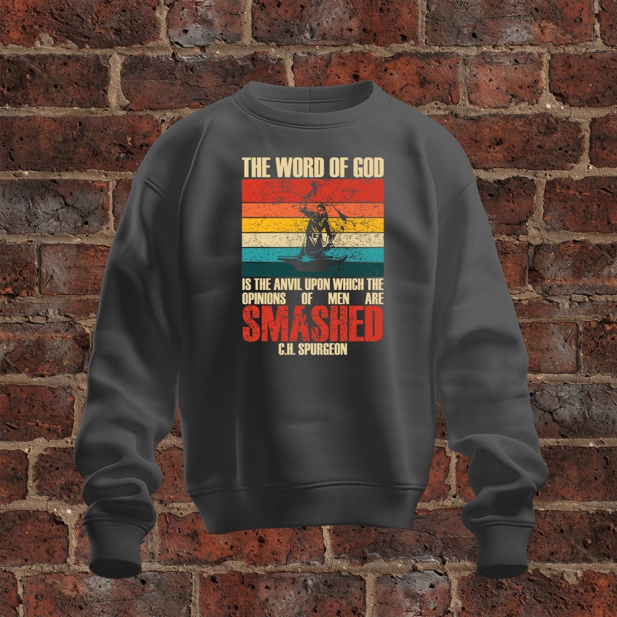 crewneck sweatshirt - Smashed - Sweatshirt - The Reformed Sage - #reformed# - #reformed_gifts# - #christian_gifts#