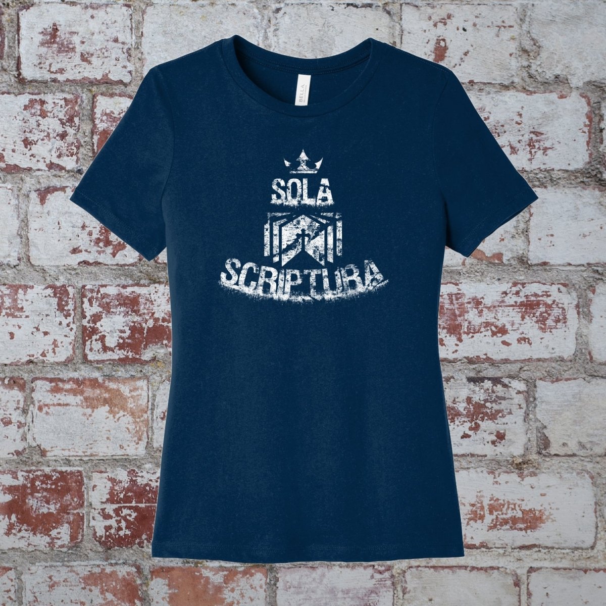 wshirt - Sola Scriptura Grunge - Womens Tee - The Reformed Sage - #reformed# - #reformed_gifts# - #christian_gifts#