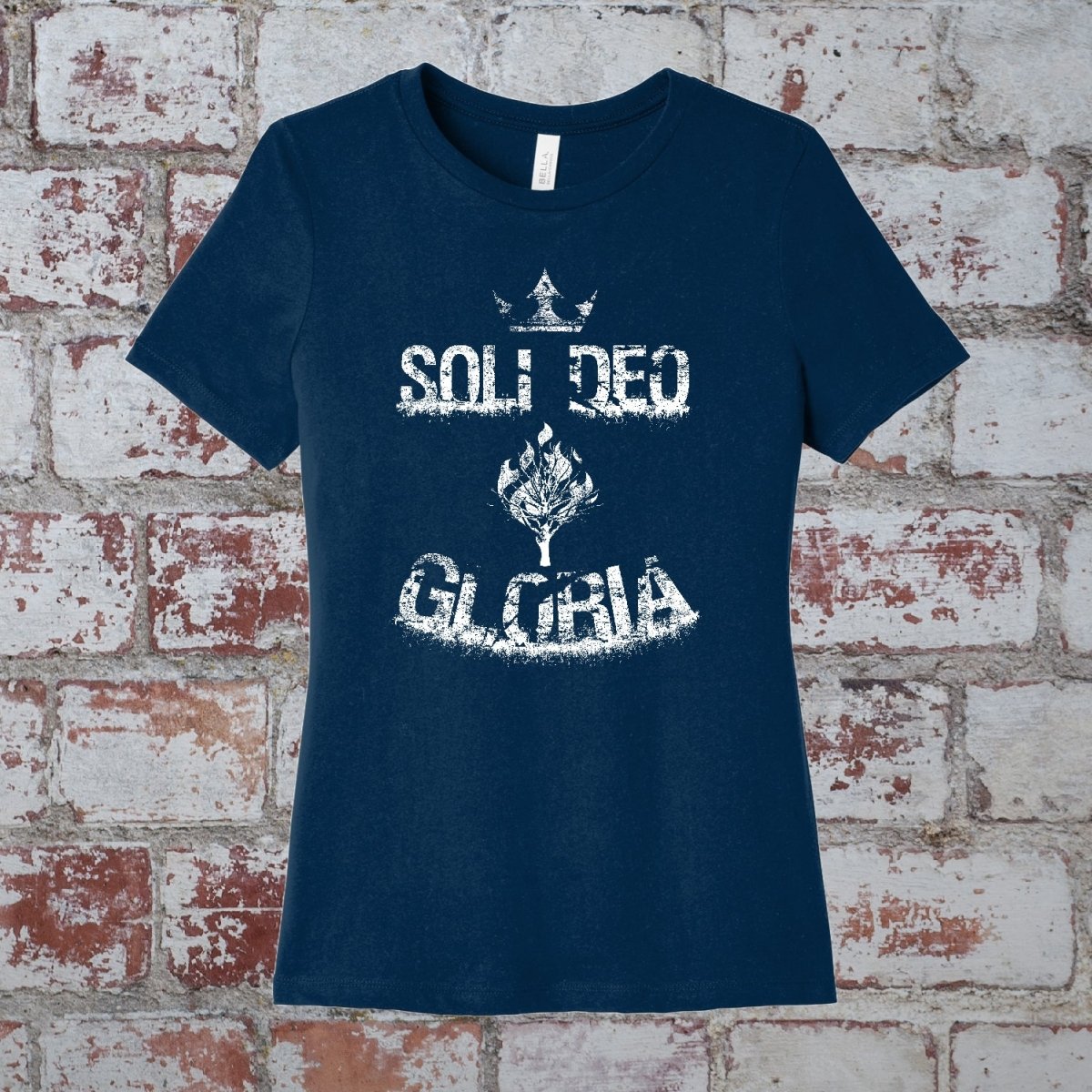 wshirt - Soli Deo Gloria Grunge - Womens Tee - The Reformed Sage - #reformed# - #reformed_gifts# - #christian_gifts#