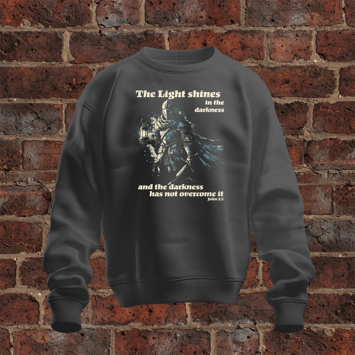 crewneck sweatshirt - The Light - Sweatshirt - The Reformed Sage - #reformed# - #reformed_gifts# - #christian_gifts#