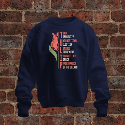 crewneck sweatshirt - TULIP - Sweatshirt - The Reformed Sage - #reformed# - #reformed_gifts# - #christian_gifts#