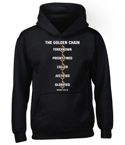 Hoodie - Golden Chain - Hoodie - The Reformed Sage - #reformed# - #reformed_gifts# - #christian_gifts#