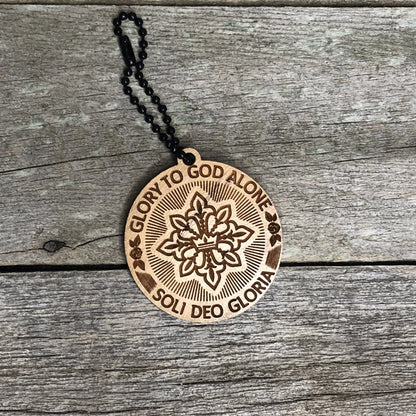 Keyring - Soli Deo Gloria Seal - Keychain - The Reformed Sage - #reformed# - #reformed_gifts# - #christian_gifts#