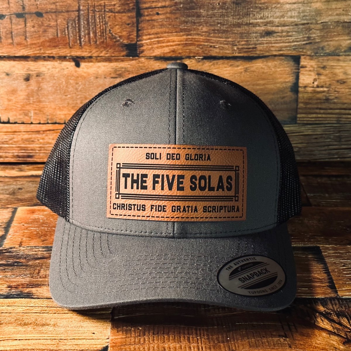 Hat - The Five Solas - Patch Hat - The Reformed Sage - #reformed# - #reformed_gifts# - #christian_gifts#